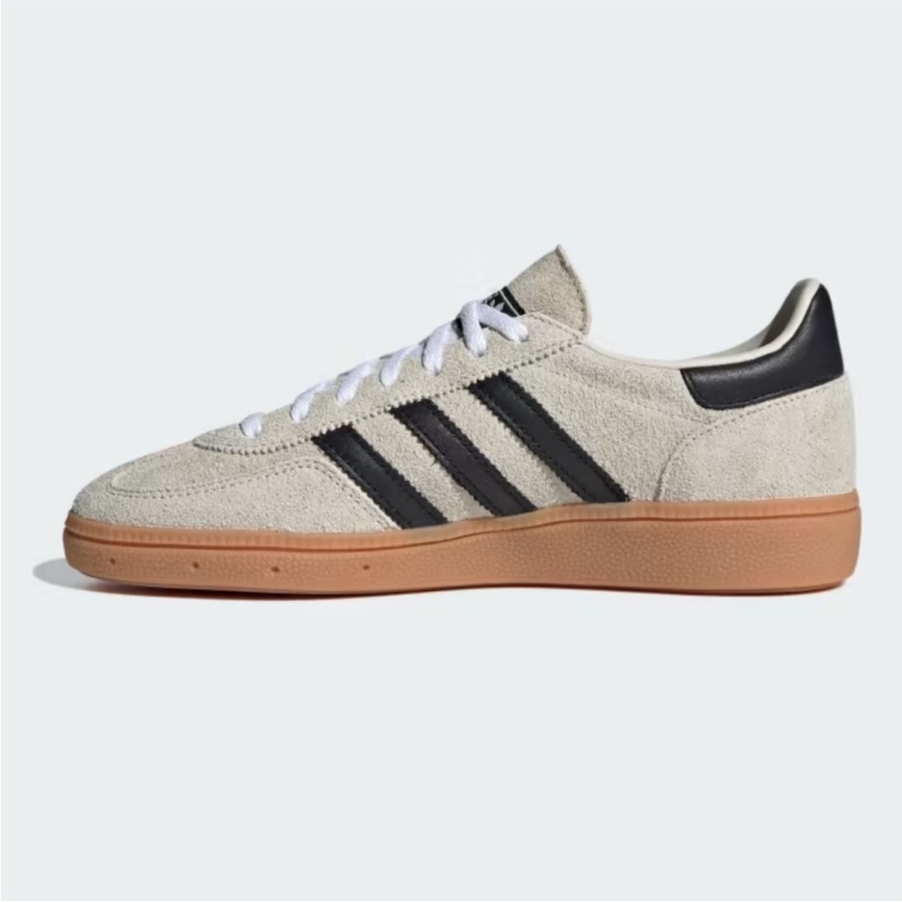 ADIDAS Handball Spezial Aluminum/ Black Suede Women’s Sneakers 8.5 NEW - Picture 3 of 9
